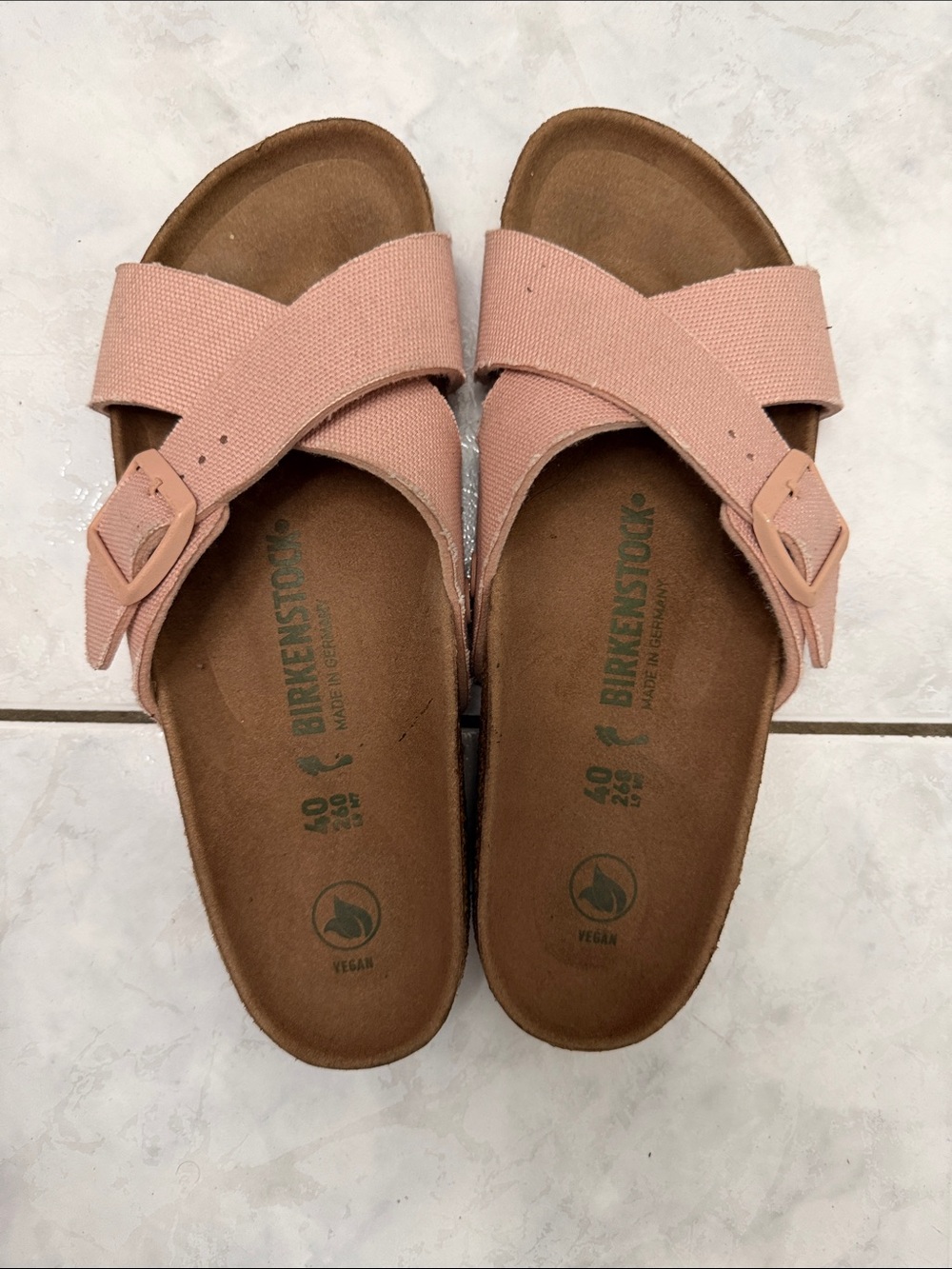 Birkenstock Women's Blush Cross-Strap Vegan Sandals